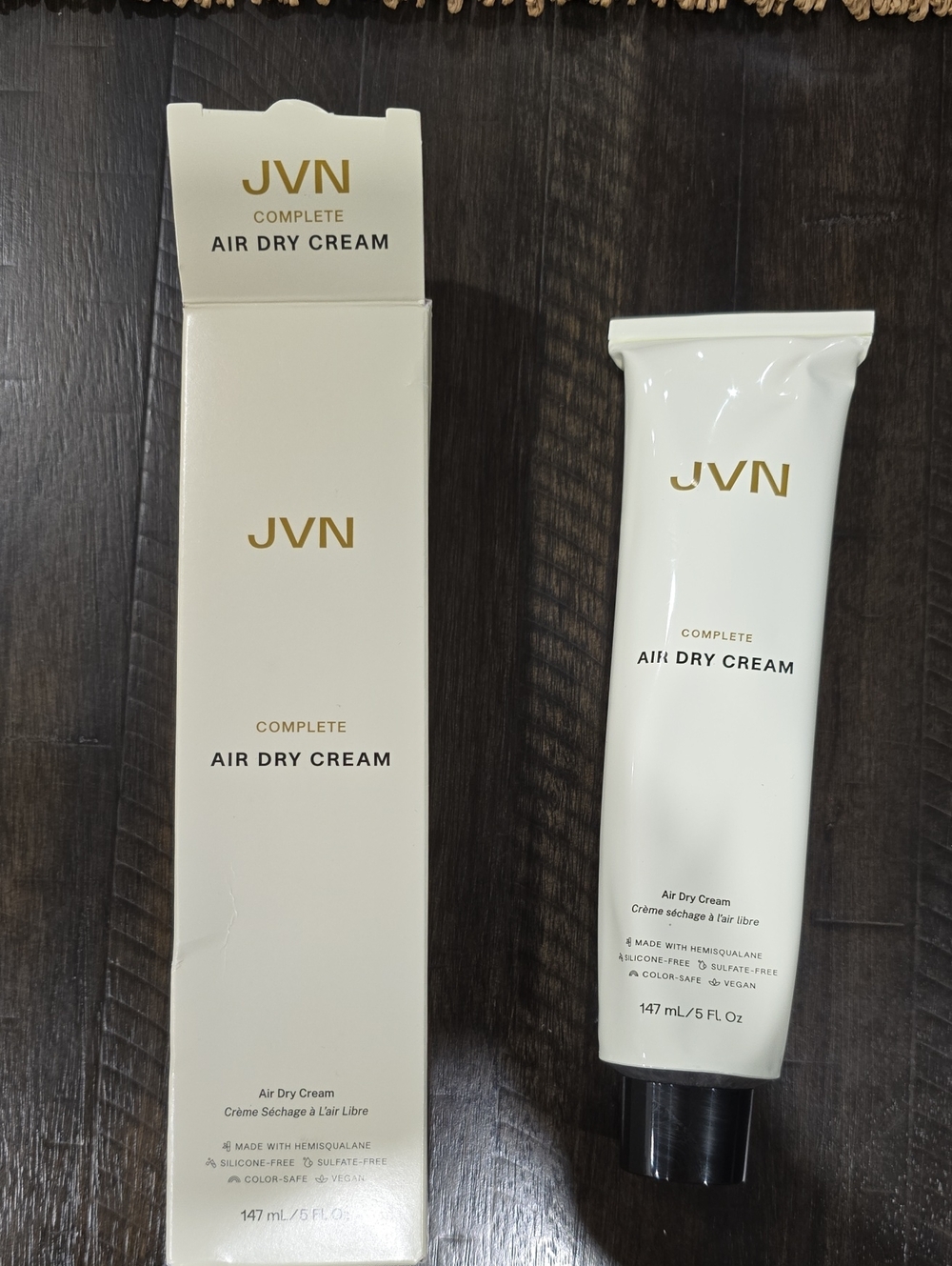 JVN Air Dry Cream - White and Gold Packaging
